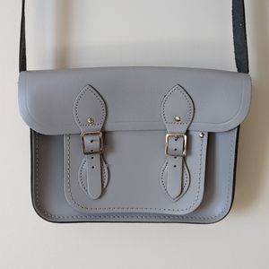 Cambridge Satchel Company - mint condition grey buckled satchel